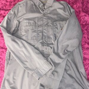 Carhartt Gray Button-Up Shirt